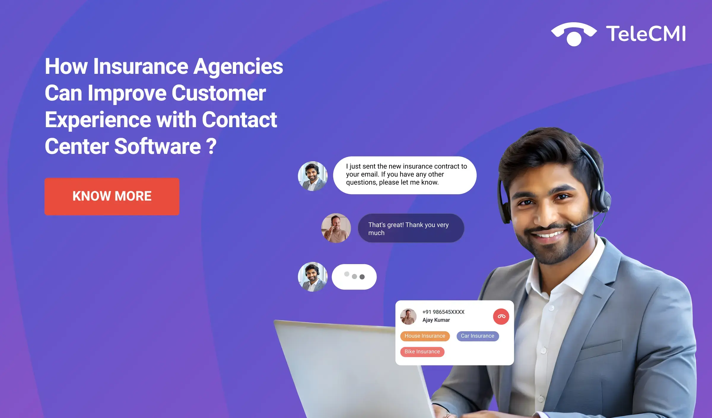 Insurance Contact Center: Improve CX & Agent Efficiency