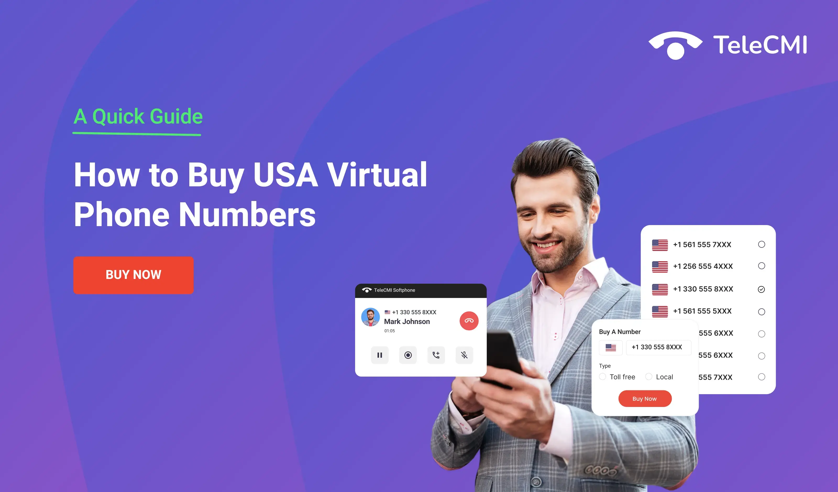 Virtual Phone Number Provider in USA | Start at $3/Month