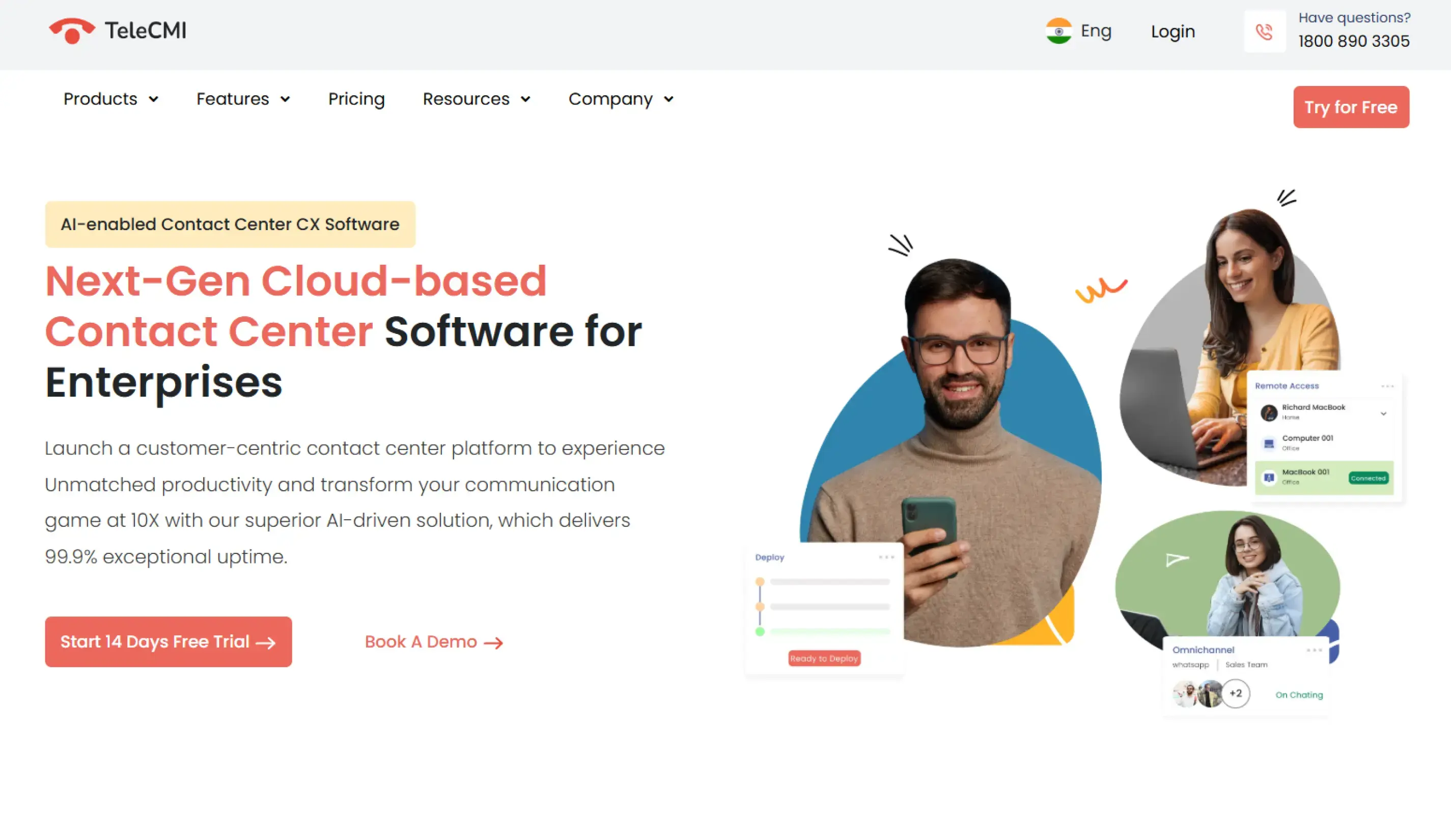 cloud contact cneter - Telecmi