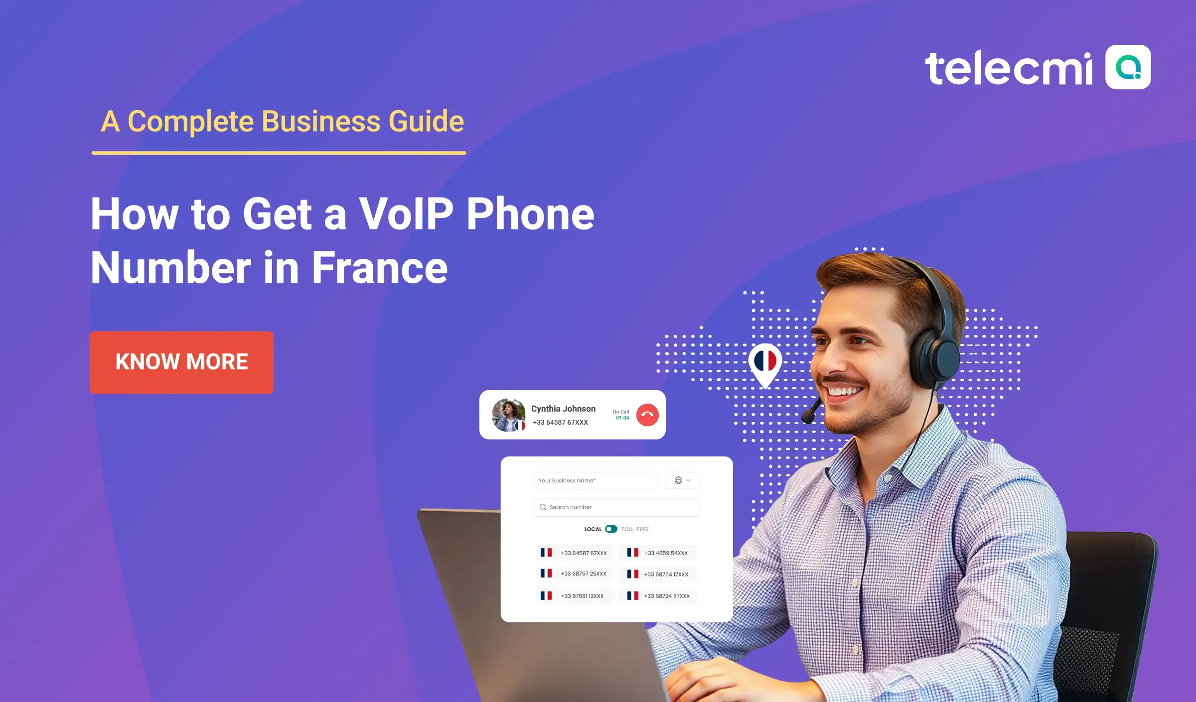 France VoIP Phone Number for Business (Instant Setup) | TeleCMI